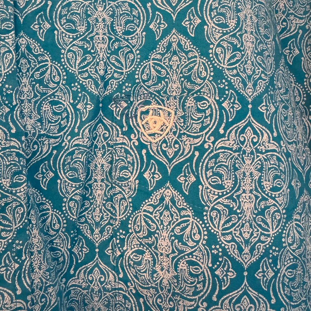 Blue Patterned Men's Jacket - image 2